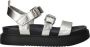 Tamaris Moderne Grijze Sandalen met Dubbele Gespsluiting - Thumbnail 1