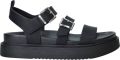 Tamaris Sandalen Plat Sandalen Plat Zwart - Zwart