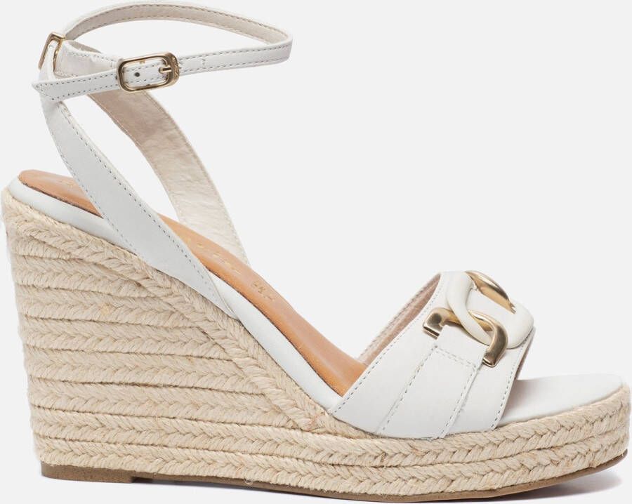 Tamaris Witte casual open teen sandalen White Dames