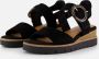 Tamaris Trendy Comfortabele Suède Sandaal Black Dames - Thumbnail 9