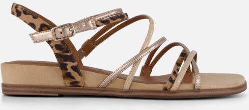 Tamaris Leopard Sandalen beige Textiel Dames