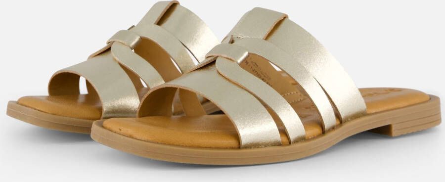 Tamaris Slippers goud Leer