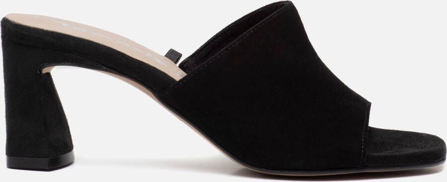 Dames Schoenen voor voor Platte schoenen voor Pantoffels Tamaris Sandaaltjes Van Suède in het Zwart Bespaar 22% 