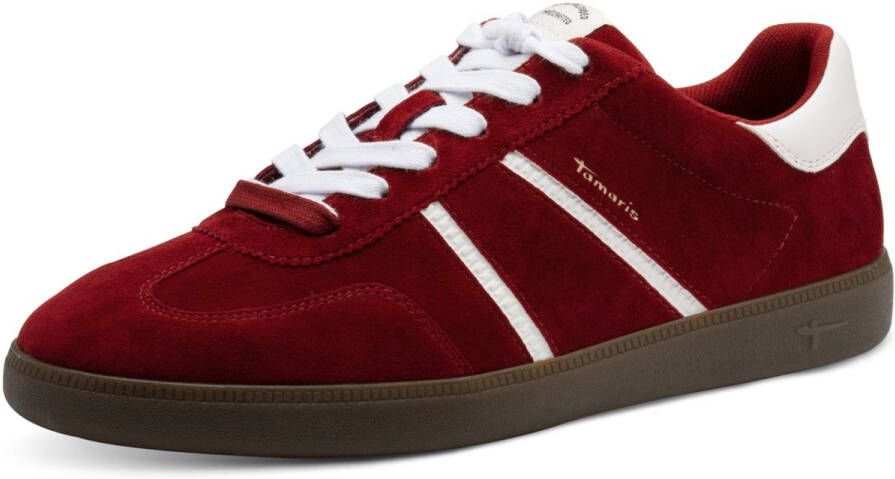 Tamaris Sneaker 1-23624-43 537 dames lage damesschoenen leer M2362443 rood