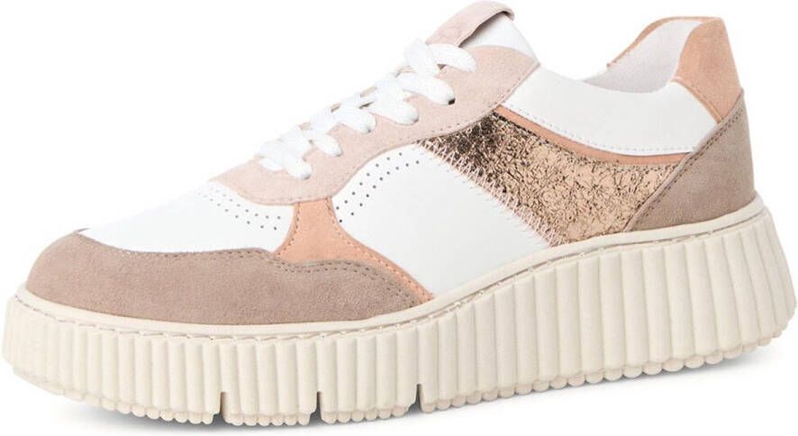 Tamaris Plateausneakers vrijetijdsschoen lage schoen veterschoen met touch-it-technologie