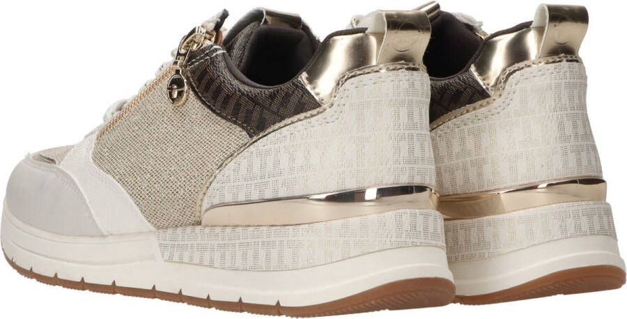 Tamaris Sneakers met sleehak Almina vrijetijdsschoen lage schoen veterschoen met praktische verwisselbare binnenzool
