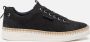 Tamaris Blauwe Suède Veterschoen Black Dames - Thumbnail 1