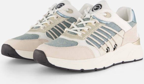 Tamaris lage damessneaker 1-23762-44 804 dames M2376244 Denim Comb