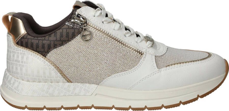 Tamaris Sneakers met sleehak Almina vrijetijdsschoen lage schoen veterschoen in smalle vorm