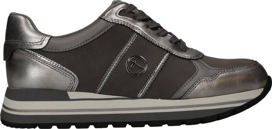 Tamaris Plateausneakers vrijetijdsschoen lage schoen veterschoen in vegan uitvoering