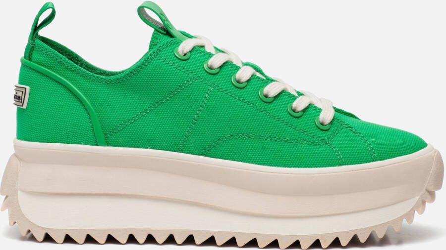 Tamaris Sneakers groen Textiel Dames