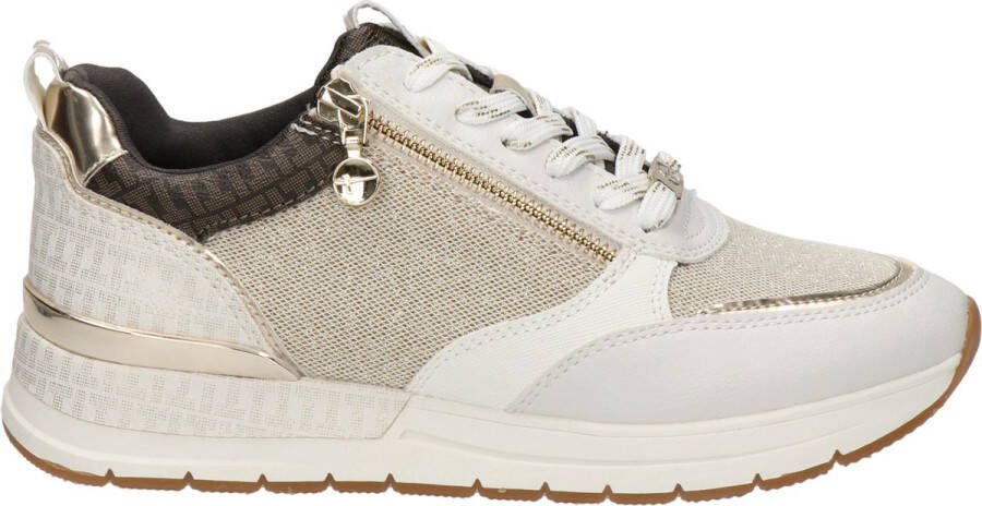 Tamaris Sneakers met sleehak Almina vrijetijdsschoen lage schoen veterschoen met praktische verwisselbare binnenzool