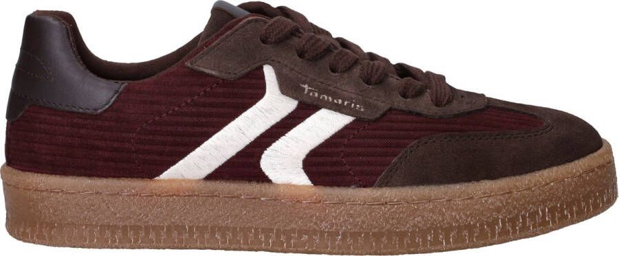 Tamaris Sneakers rood Leer Dames