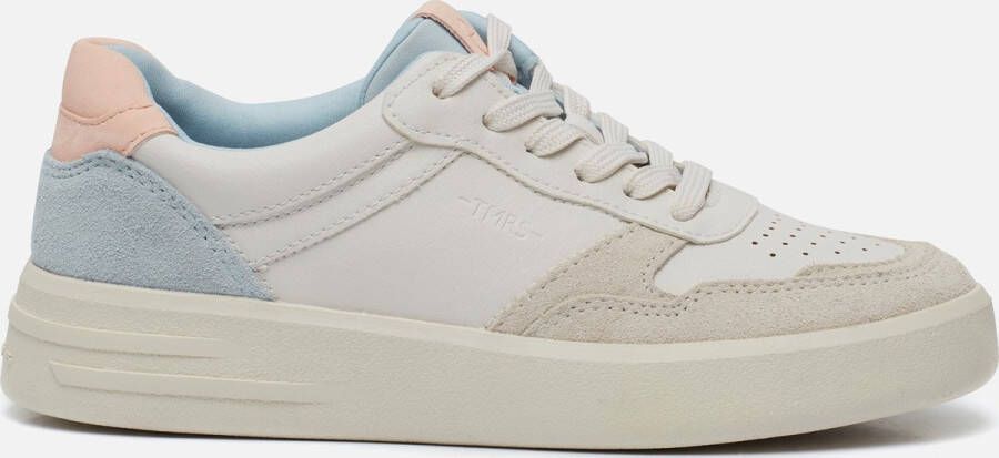 Tamaris Witte Leren Sneakers voor Vrouwen White Dames