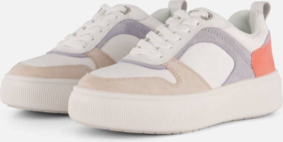Tamaris Plateausneakers vrijetijdsschoen lage schoen veterschoen met contrastafwerkingen