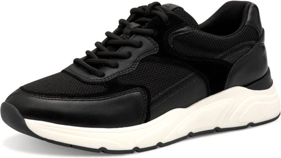 Tamaris Plateausneakers vrijetijdsschoen lage schoen veterschoen met gepolsterde schacht