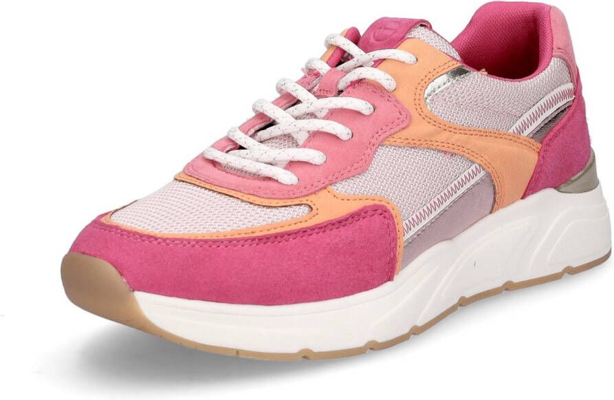 Tamaris Plateausneakers vrijetijdsschoen halfschoen veterschoen met gepolsterde schacht