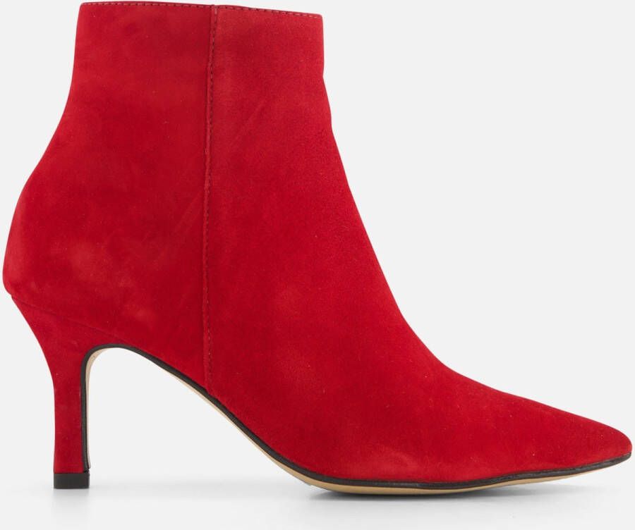 Tamaris Stiletto Enkellaarsjes rood Leer Dames