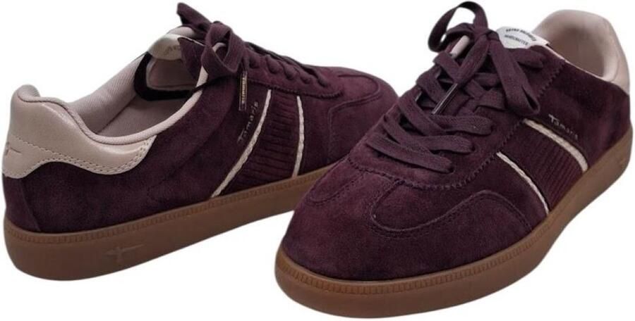 Tamaris 1-23624-43 585 Burgundy Sneaker Comfortabele Dames Sneaker