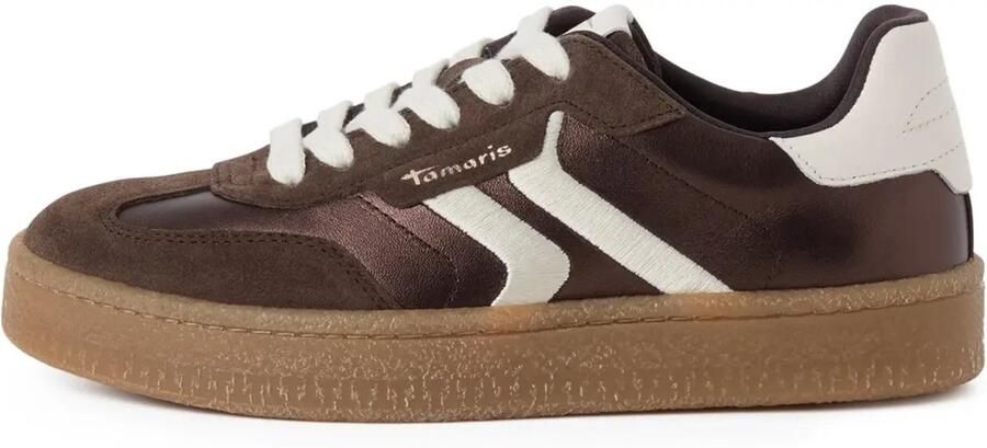 Tamaris Plateausneakers vrijetijdsschoen halfschoen veterschoen met gepolsterde schacht - Foto 2