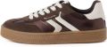 Tamaris Plateausneakers vrijetijdsschoen halfschoen veterschoen met gepolsterde schacht - Bruin
