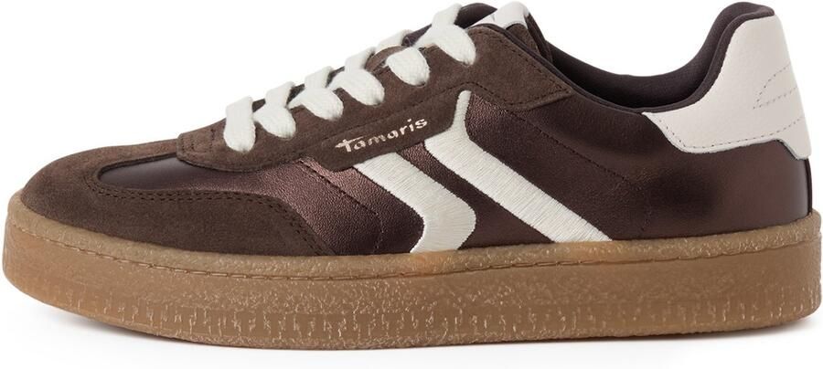 Tamaris Plateausneakers vrijetijdsschoen halfschoen veterschoen met gepolsterde schacht