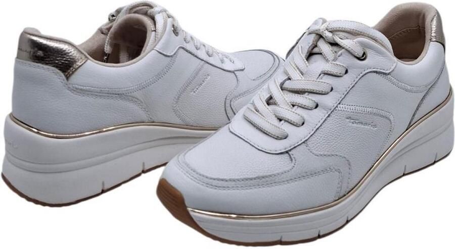 Tamaris 1-23764-43-1A9 White Rose Gold Stijlvolle Sneaker