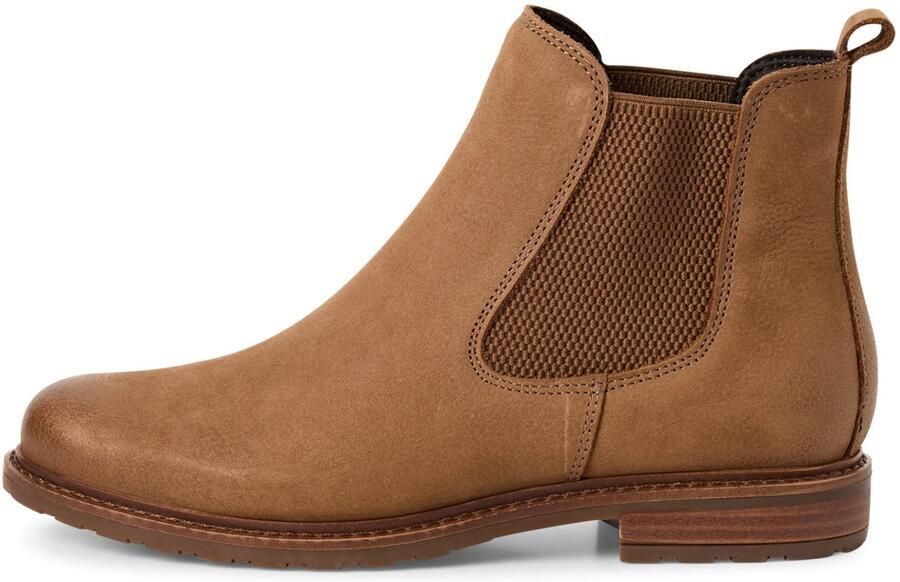 Tamaris Chelsea-boots hakken enkellaars zakelijke schoen instaplaarzen aantrek-lus