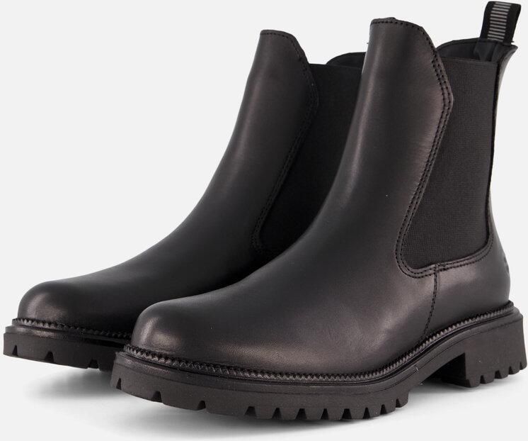Tamaris Boots 'Stiefel Damen 1-25427-41 001 Echtleder in schwarz' zwart