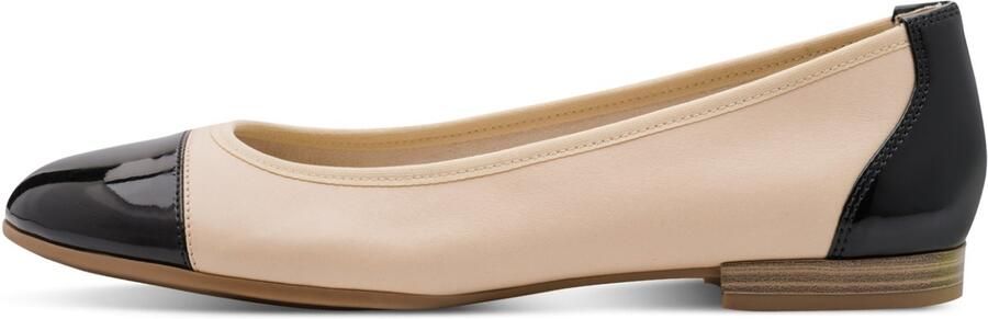 Tamaris Ballerina's blockhak business schoen instapschoen met elastische afwerking