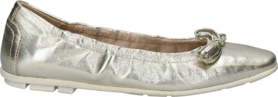 Tamaris Metallic leren ballerina schoenen Yellow Dames - Foto 2