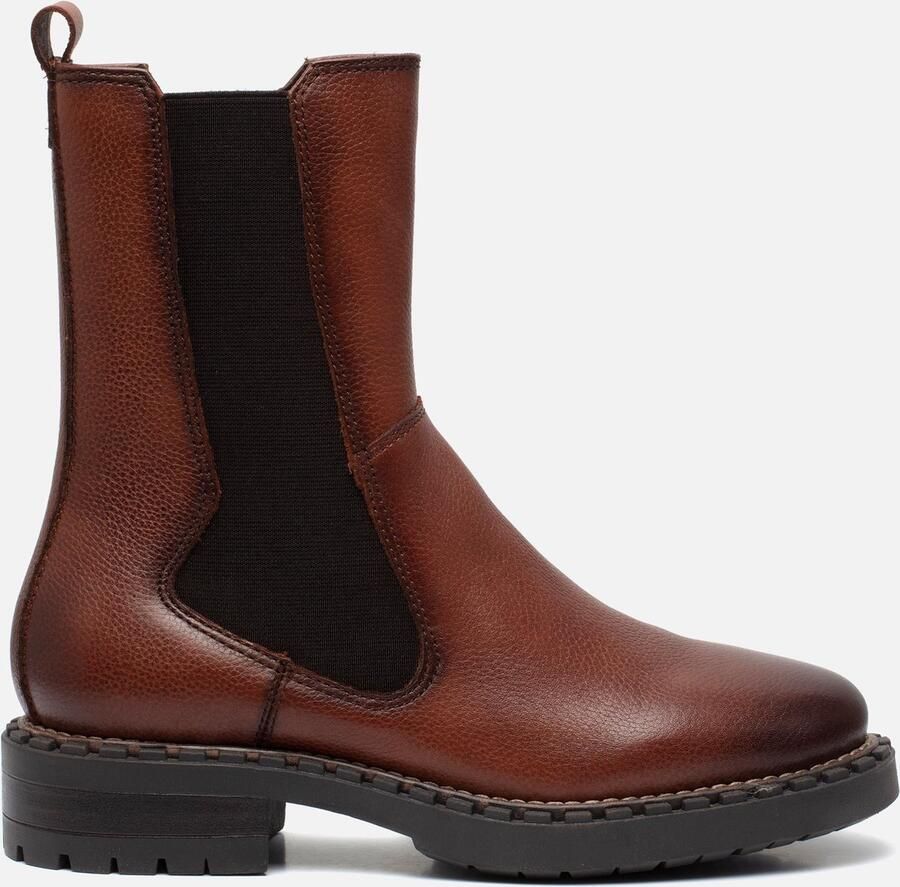 Tamaris Chelsea boots cognac Leer 182115 Dames