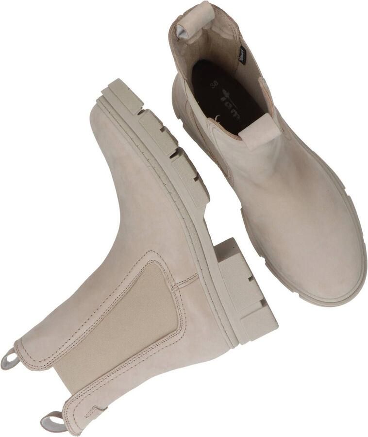 Tamaris Trendy Beige Leren Chelsea Laars Beige Dames - Foto 5