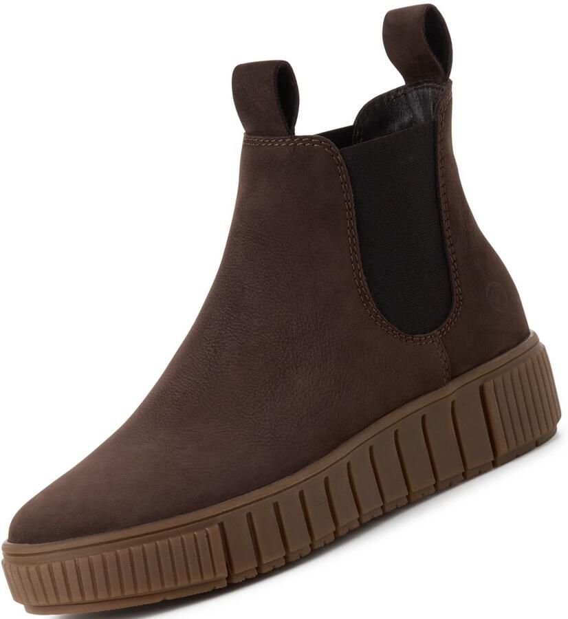 Tamaris dames chelsea boot leren laarzen enkellaars vrouwen leer M25403 zwart