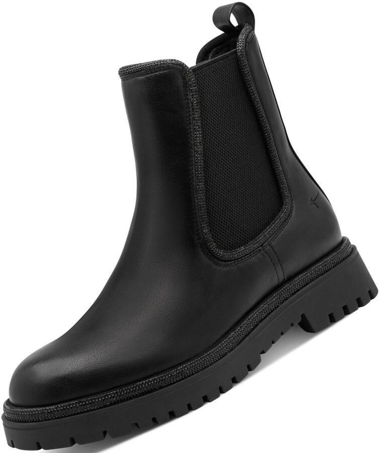 Tamaris Chelsea-laarzen voor dames zwart 1-25477