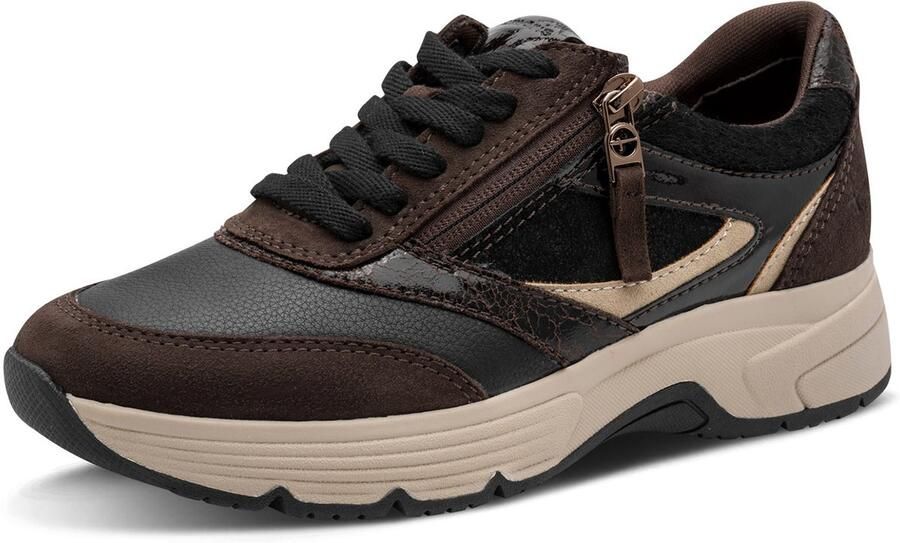 Tamaris Comfort Dames Sneaker 83705-394 Mocca Combi Wijdte H - Foto 2
