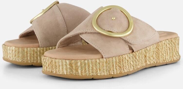 Tamaris Comfort Slippers beige Leer