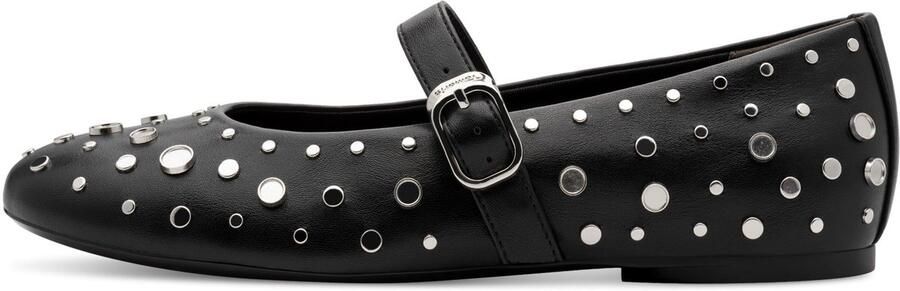 Tamaris Core Dames Ballerina's ZWART