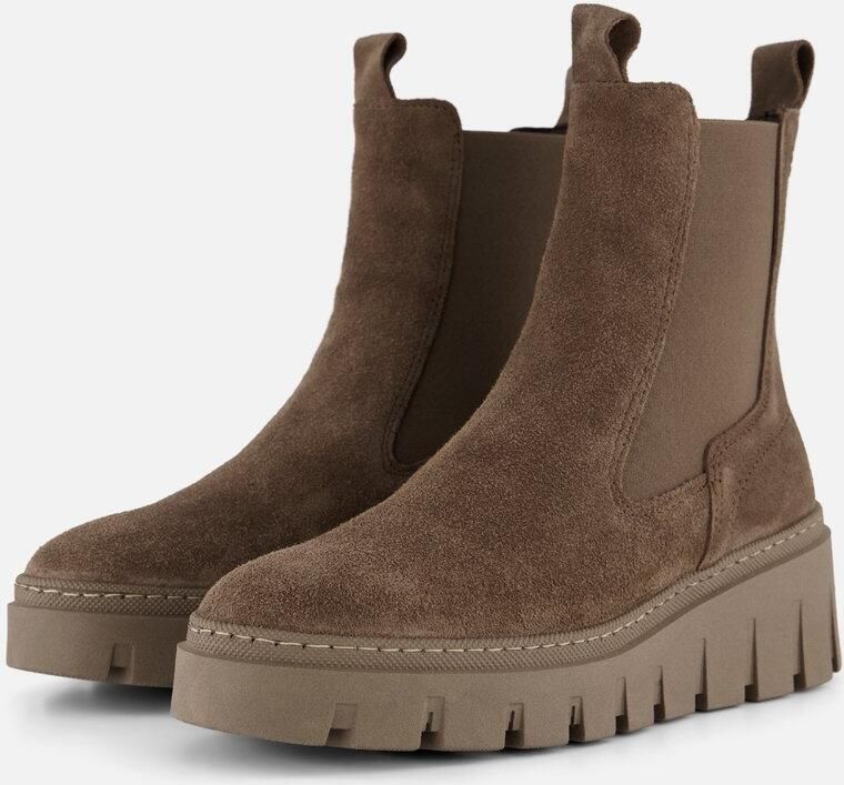 Tamaris Chelsea-boots plateau enkellaars instapschoen met t-logo - Foto 2