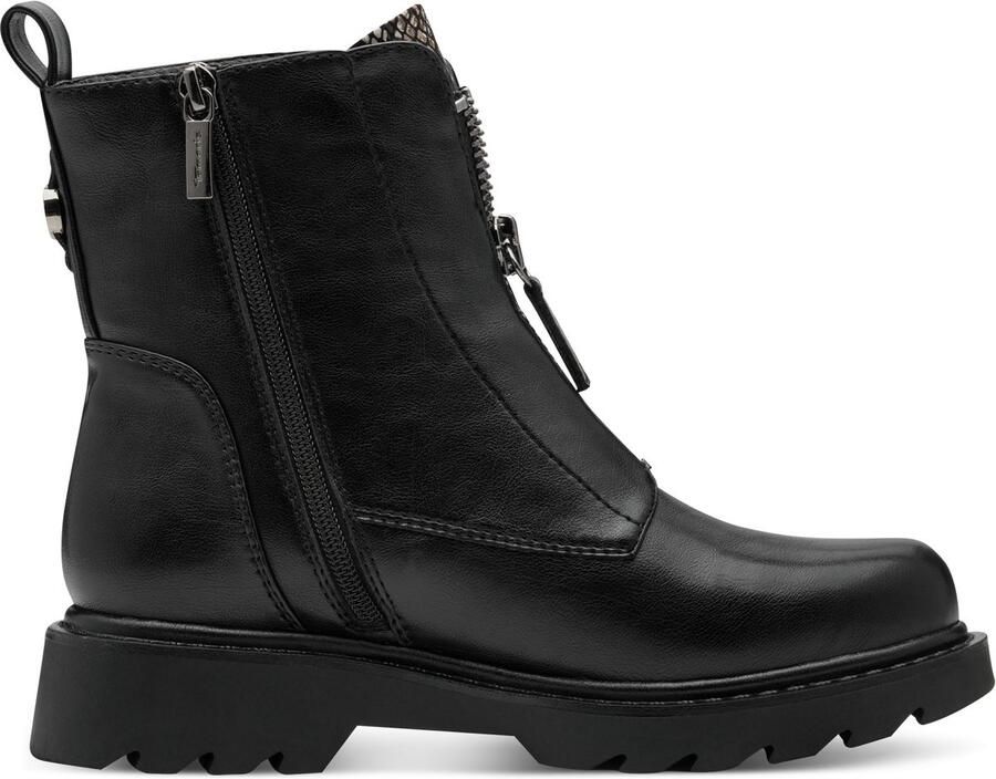 Tamaris Laarsjes blokhak laarzen met voor- en binnenritssluiting