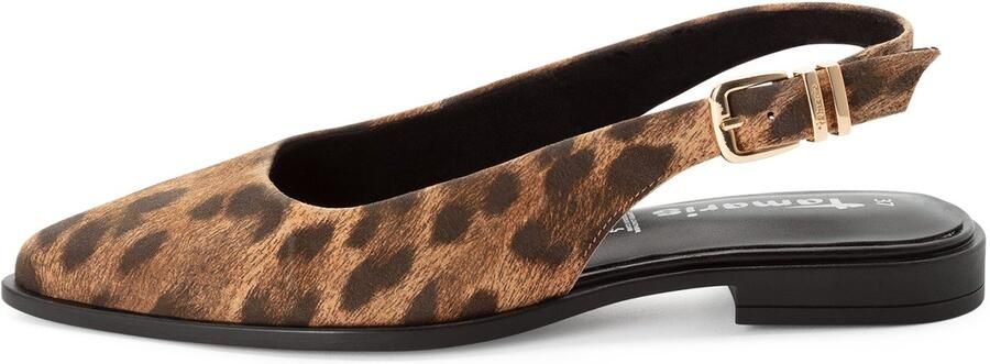 Tamaris Slingbacks bruin Panterprint Leer