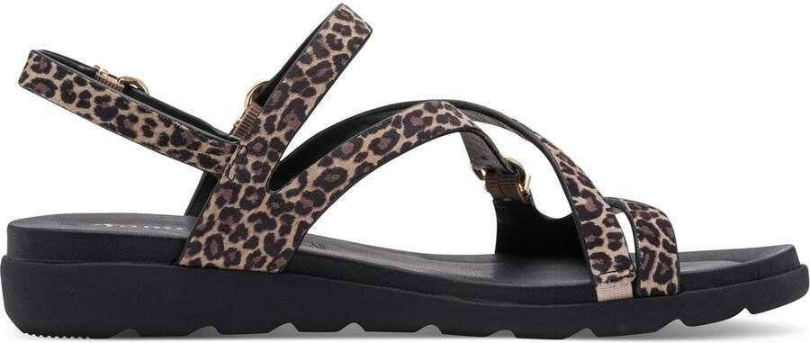 Tamaris Sandalen bruin Panterprint Suède - Foto 6
