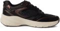 Tamaris Sneakers laag donkerbruin zwart - Zwart