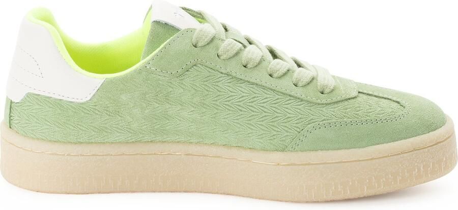 Tamaris leren damestrainers 1-23723-44 791 Lage damesschoen M2372344 Groen - Foto 2