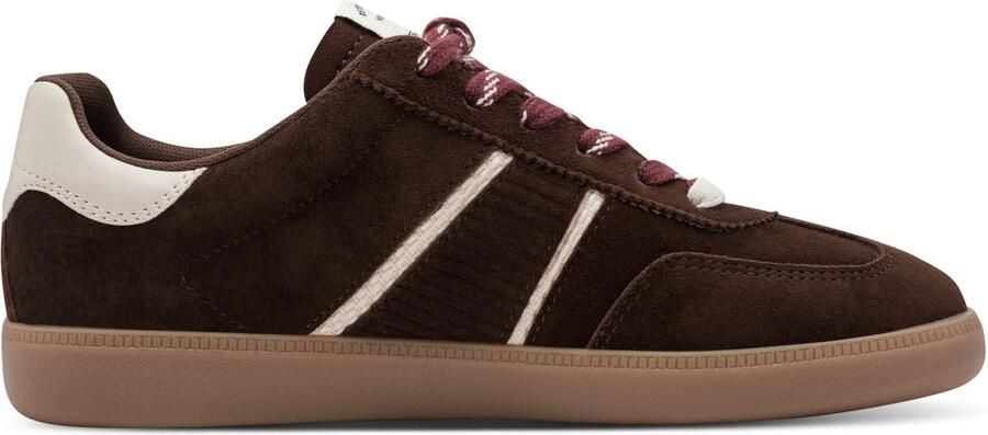 Tamaris Sneaker 1-23624-43-304 Dames Lage Damesschoenen Leer Donkerbruin - Foto 2