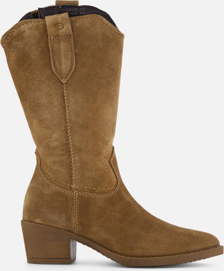 Tamaris Westernlaarzen blokhak cowboylaarzen in spitse vorm