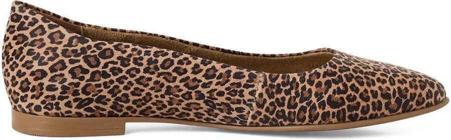 Tamaris Leopard Ballerina's bruin Leer Dames - Foto 2