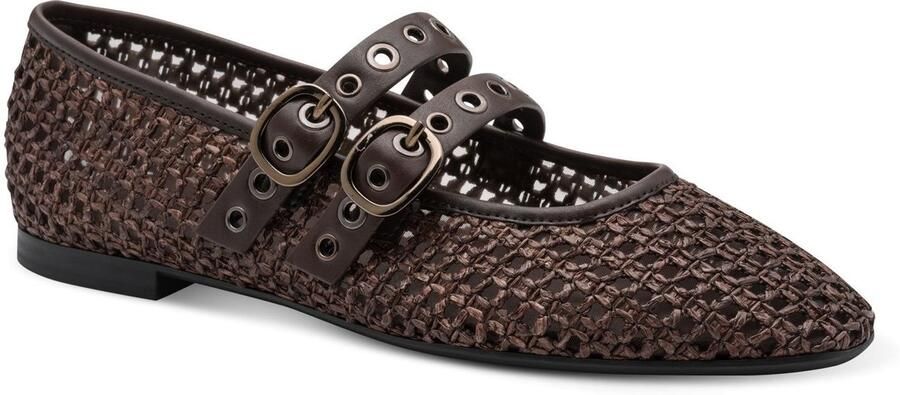 Tamaris Ballerina 1-22144-46-304 Dames Schoenen Riemjes donkerbruin - Foto 2