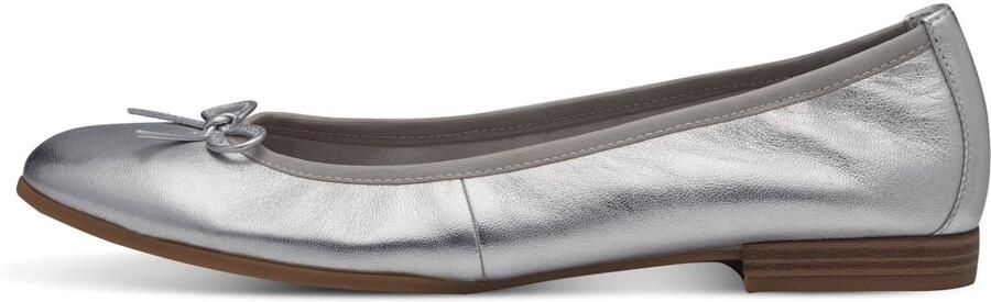 Tamaris leren ballerina 1-22116-41 941 damesschoenen M2211641 Zilver - Foto 3