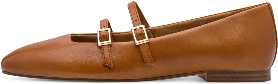 Tamaris leren ballerina 1-22142-44 305 dames schoenen bruin